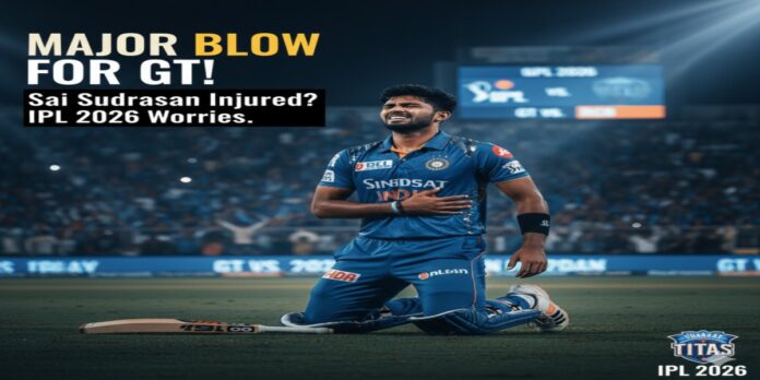 Sai Sudharsan injured on field during Vijay Hazare Trophy match, rib fracture update for Gujarat Titans IPL 2026